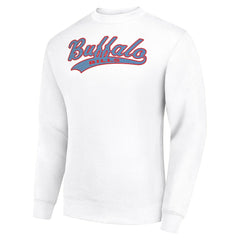 Buffalo Bills Starter Tailsweep Team Graphic Tri-Blend Fleece Pullover Sweatshirt - White online