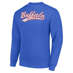 Buffalo Bills Starter Tailsweep Team Graphic Tri-Blend Fleece Pullover Sweatshirt - Royal for sale