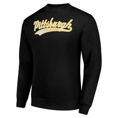 Pittsburgh Steelers Starter Tailsweep Team Graphic Tri-Blend Fleece Pullover Sweatshirt - Black on sale
