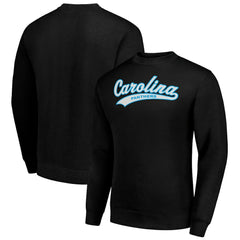 Carolina Panthers Starter Tailsweep Team Graphic Tri-Blend Fleece Pullover Sweatshirt - Black sale