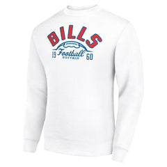 Buffalo Bills Starter Half Ball Team Graphic Tri-Blend Fleece Pullover Sweatshirt - White cheap