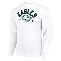 Philadelphia Eagles Starter Half Ball Team Graphic Tri-Blend Fleece Pullover Sweatshirt - White for sale