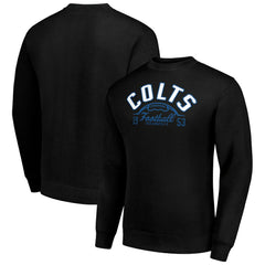 Indianapolis Colts Starter Half Ball Team Graphic Fleece Pullover Sweatshirt - Black cheap