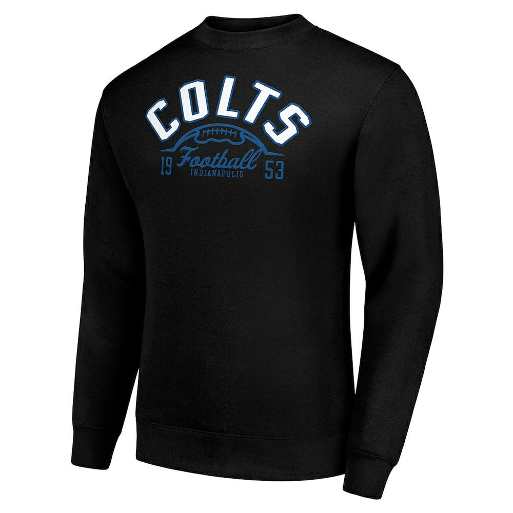 Indianapolis Colts Starter Half Ball Team Graphic Fleece Pullover Sweatshirt - Black cheap