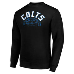 Indianapolis Colts Starter Half Ball Team Graphic Fleece Pullover Sweatshirt - Black cheap