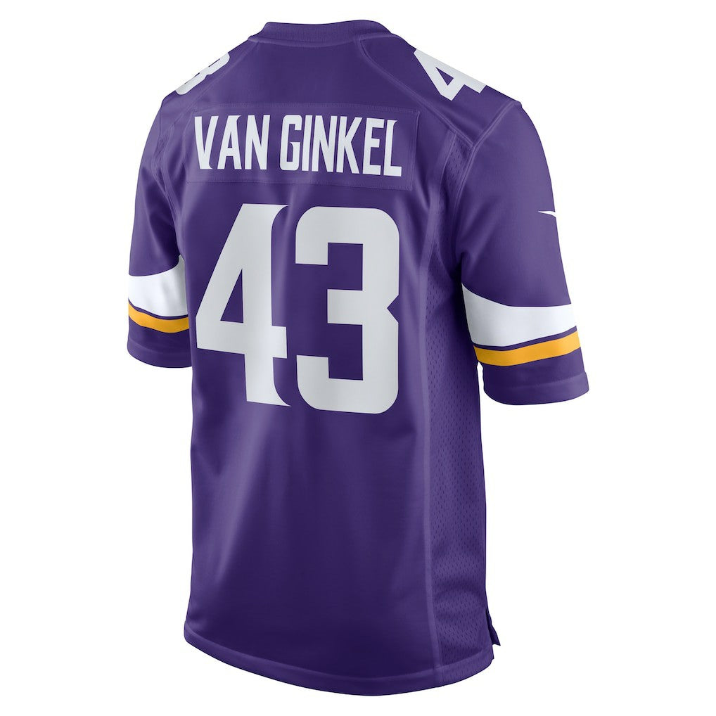 Andrew Van Ginkel Minnesota Vikings Team Game Jersey - Purple sale