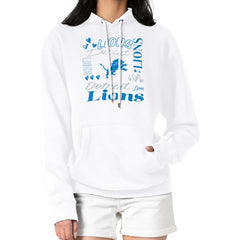 Detroit Lions G-III 4Her by Carl Banks Women's Collage Graphic Fleece Pullover Hoodie - White for sale