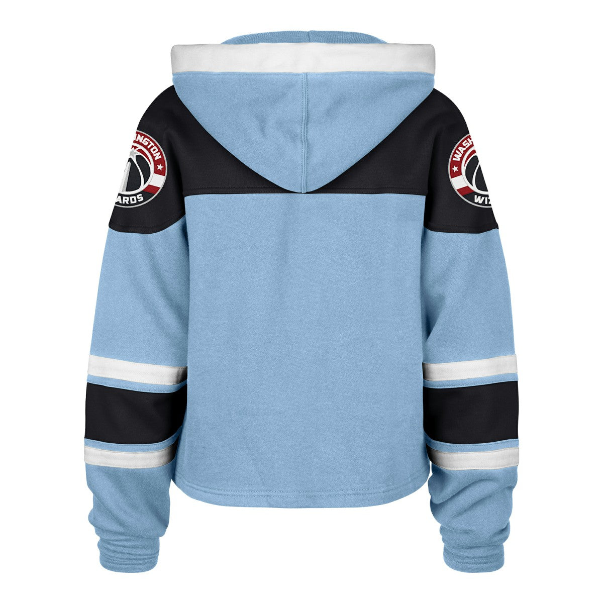 Washington Wizards '47 Women's 2024/25 City Edition Superior Cropped Lace-Up Pullover Hoodie - Light Blue cheap