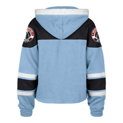 Washington Wizards '47 Women's 2024/25 City Edition Superior Cropped Lace-Up Pullover Hoodie - Light Blue cheap