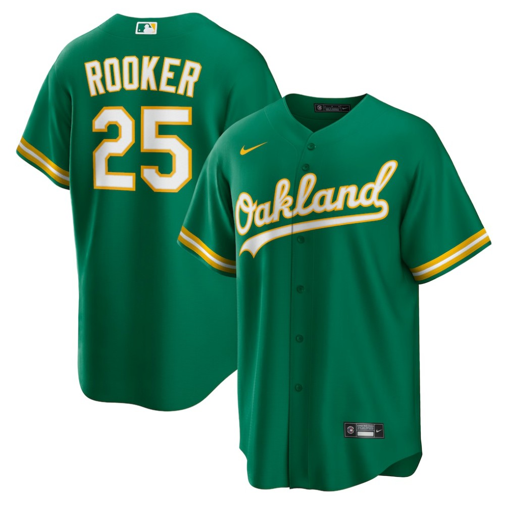 Brent Rooker Oakland Athletics Alternate Replica Jersey Kelly Green