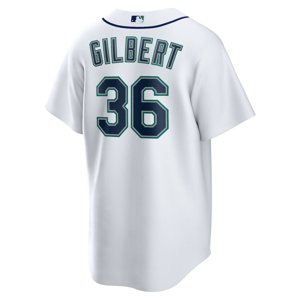 Logan Gilbert Seattle Mariners Home Replica Jersey White