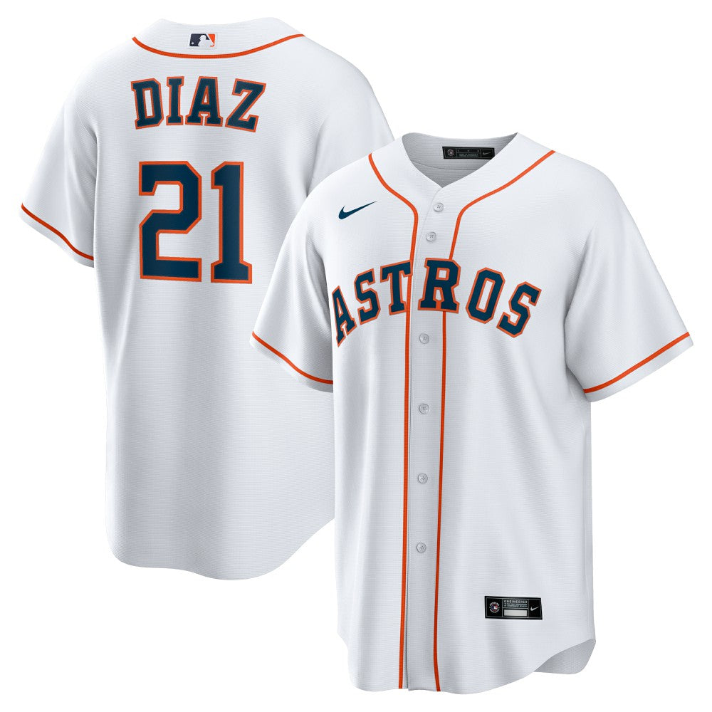 Yainer Diaz Houston Astros Home Replica Jersey White