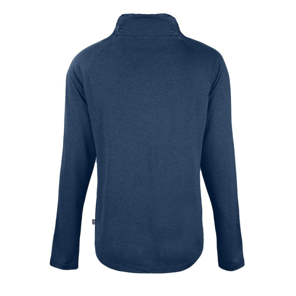 Philadelphia Phillies Cutter & Buck Women's  Coastline Epic Comfort Eco Recycled Funnel Neck Raglan Pullover Top Navy