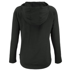 Cincinnati Reds Cutter & Buck Women's  Coastline Epic Comfort Eco Recycled Hoodie Raglan Long Sleeve T-Shirt Black