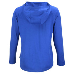 Kansas City Royals Cutter & Buck Women's  Coastline Epic Comfort Eco Recycled Hoodie Raglan Long Sleeve T-Shirt Royal
