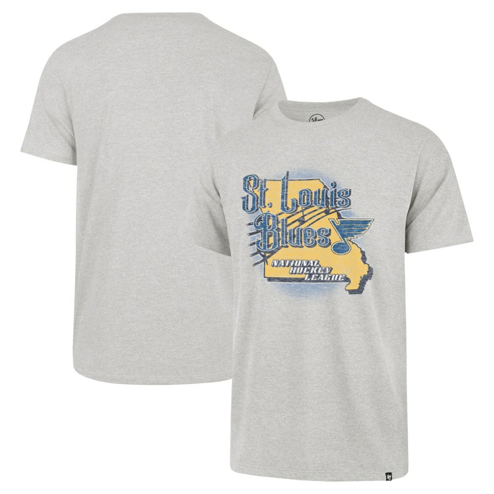 St. Louis Blues '47 Regional Localized Franklin T-Shirt - Gray T-shirts