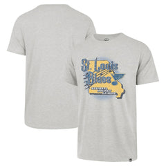 St. Louis Blues '47 Regional Localized Franklin T-Shirt - Gray T-shirts