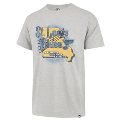 St. Louis Blues '47 Regional Localized Franklin T-Shirt - Gray T-shirts