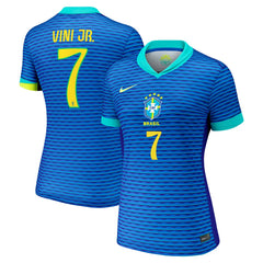 Vini Jr. Brazil National Team Women's 2024 Away Replica Jersey - Blue on sale