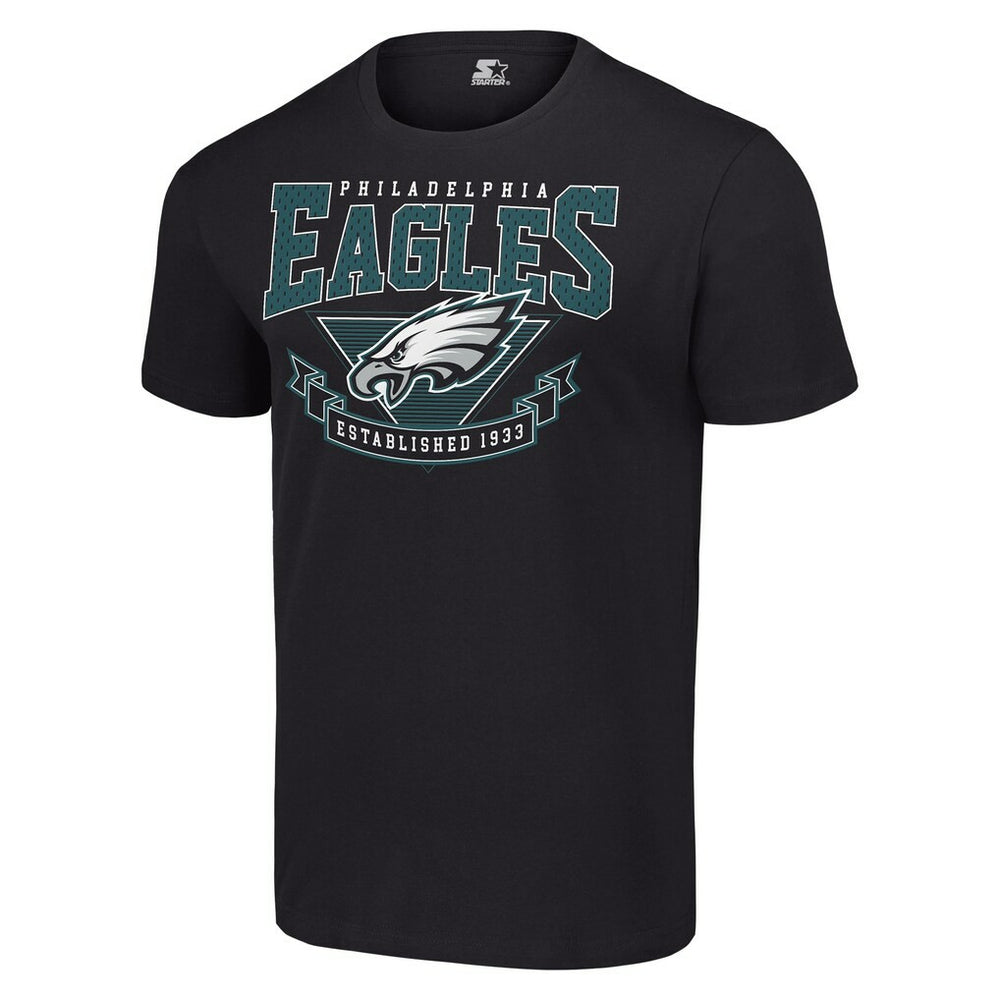 Philadelphia Eagles Starter 80s Inspired Team Logo T-Shirt - Black outlet
