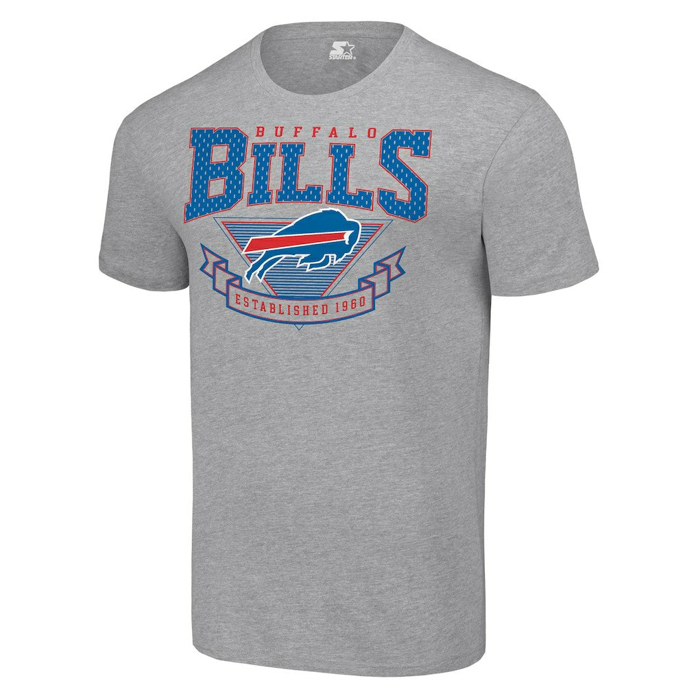 Buffalo Bills Starter 80s Inspired Team Logo T-Shirt - Heather Gray discount