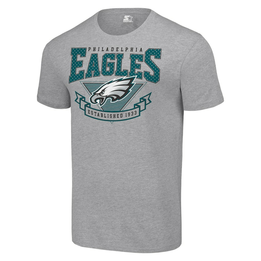 Philadelphia Eagles Starter 80s Inspired Team Logo T-Shirt - Heather Gray outlet
