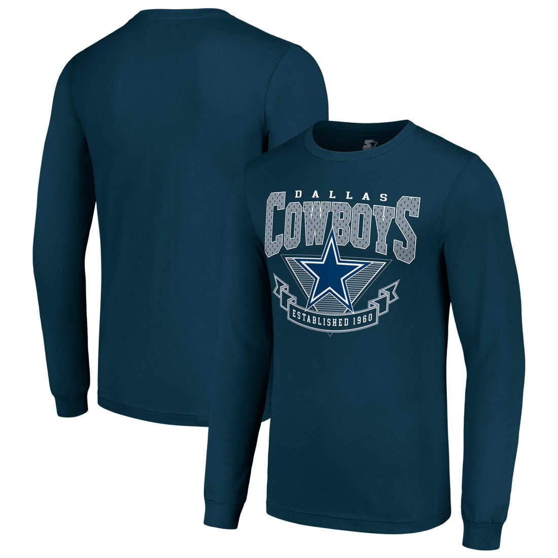 Dallas Cowboys Starter '80s Inspired Team Logo Long Sleeve T-Shirt - Navy outlet