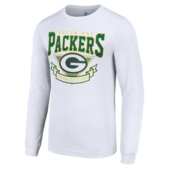Green Bay Packers Starter '80s Inspired Team Logo Long Sleeve T-Shirt - White discount