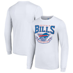 Buffalo Bills Starter '80s Inspired Team Logo Long Sleeve T-Shirt - White sale
