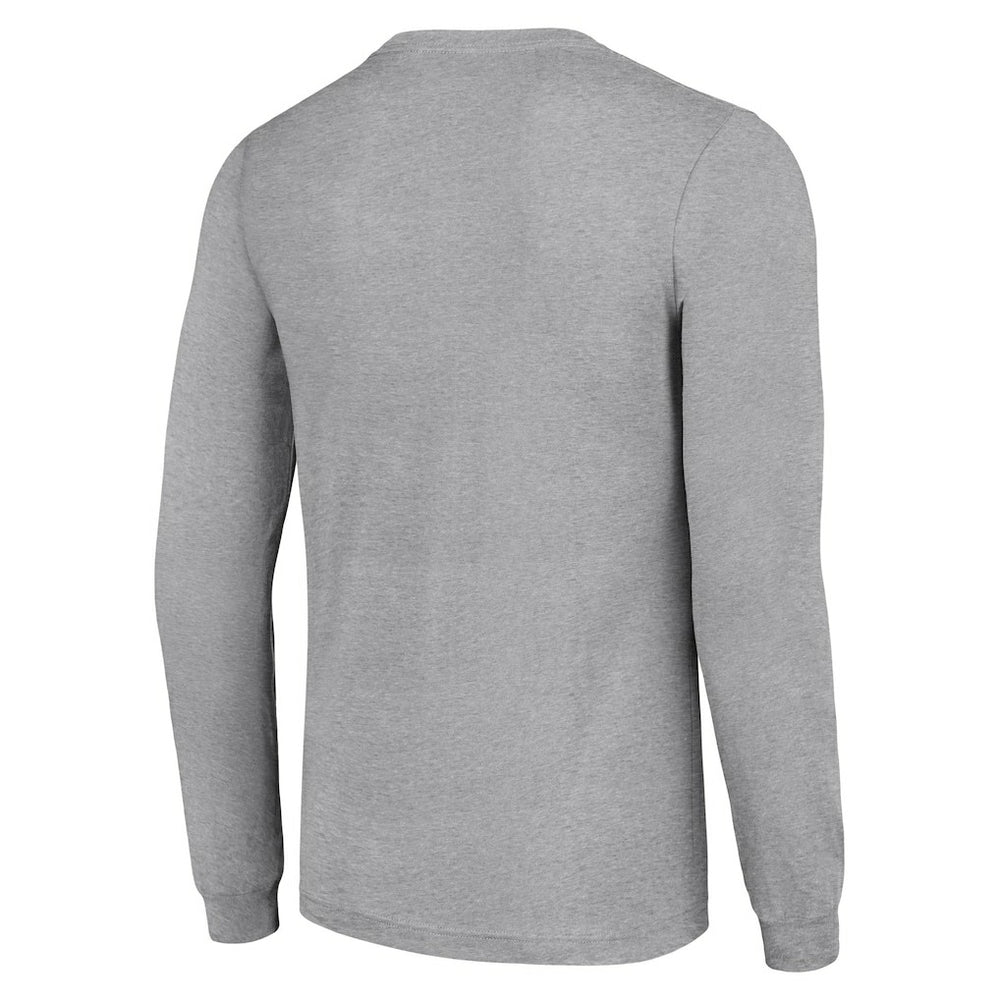 Kansas City Chiefs Starter '80s Inspired Team Logo Long Sleeve T-Shirt - Heather Gray discount