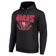 San Francisco 49ers Starter ‘80s Inspired Pullover Hoodie - Black sale