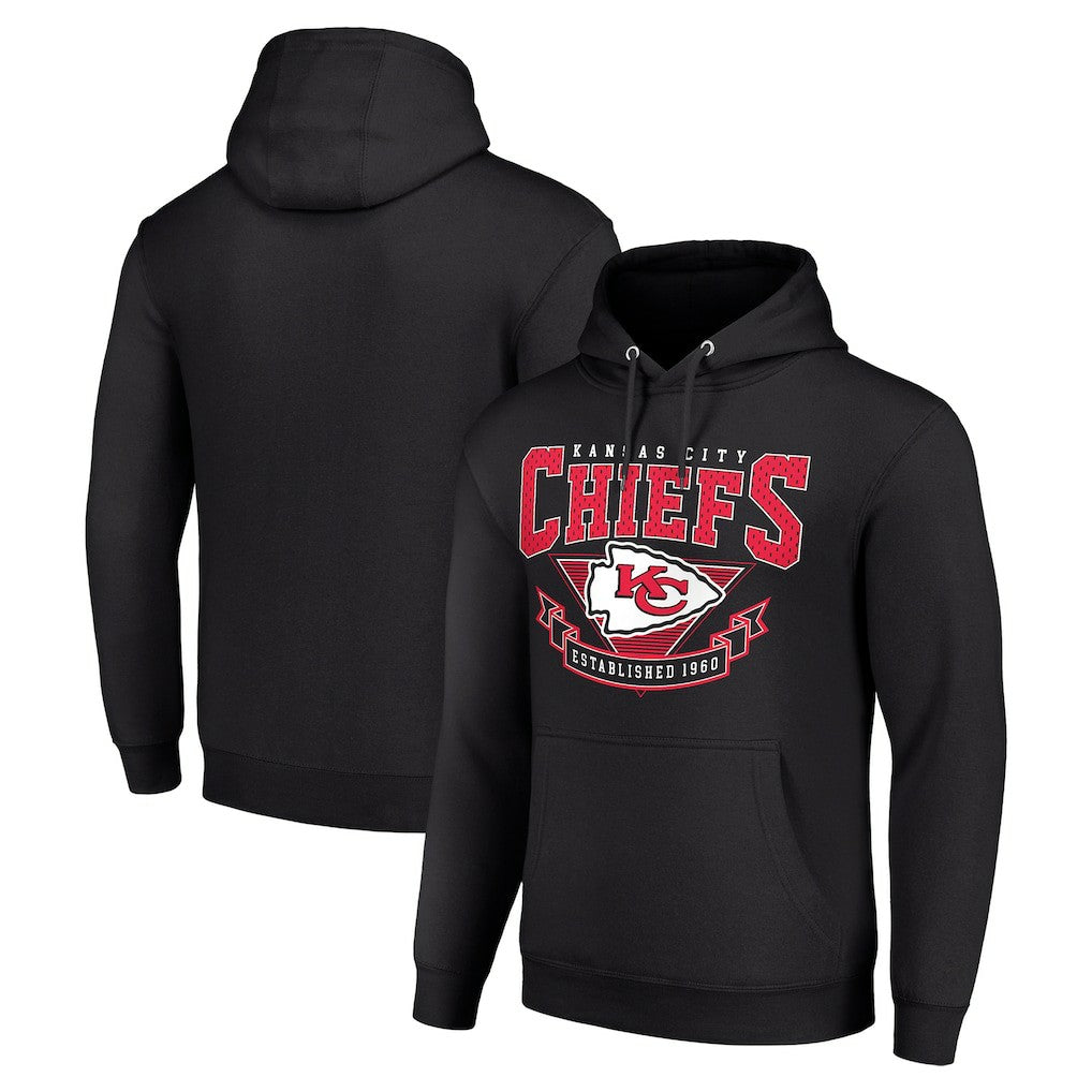 Kansas City Chiefs Starter ‘80s Inspired Pullover Hoodie - Black outlet