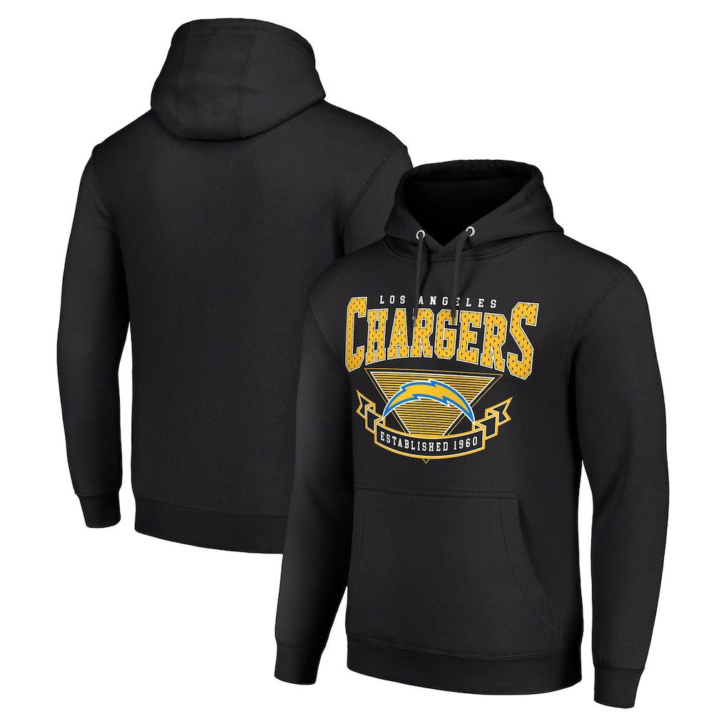 Los Angeles Chargers Starter ‘80s Inspired Pullover Hoodie - Black cheap