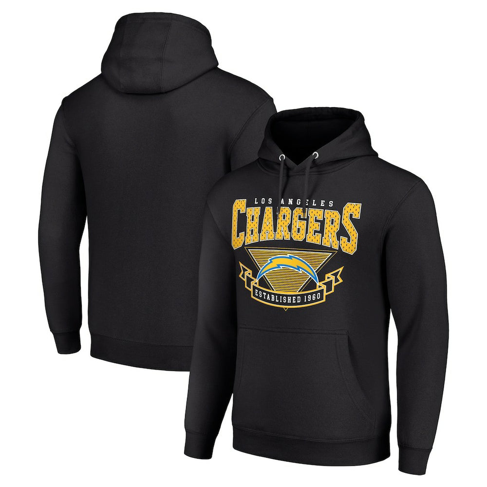Los Angeles Chargers Starter ‘80s Inspired Pullover Hoodie - Black cheap