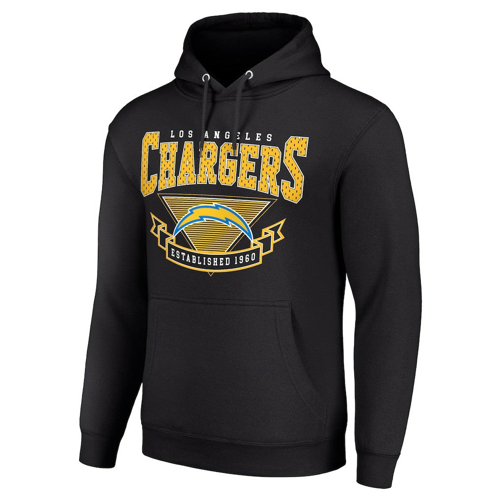 Los Angeles Chargers Starter ‘80s Inspired Pullover Hoodie - Black cheap
