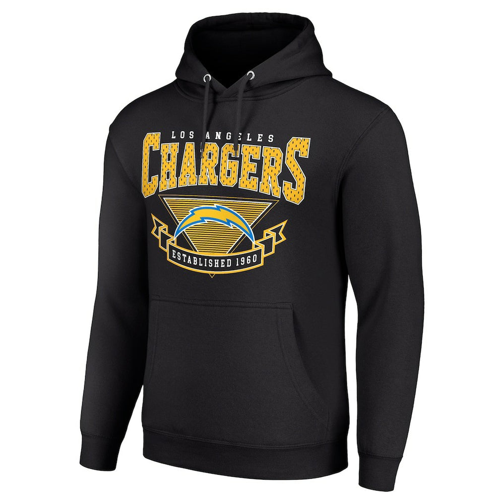 Los Angeles Chargers Starter ‘80s Inspired Pullover Hoodie - Black cheap