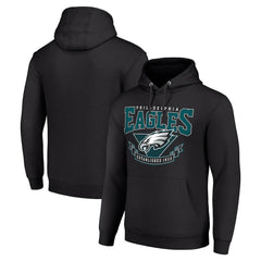 Philadelphia Eagles Starter ‘80s Inspired Pullover Hoodie - Black on sale