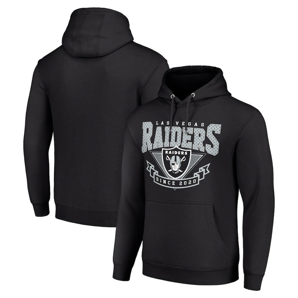Las Vegas Raiders Starter ‘80s Inspired Pullover Hoodie - Black on sale