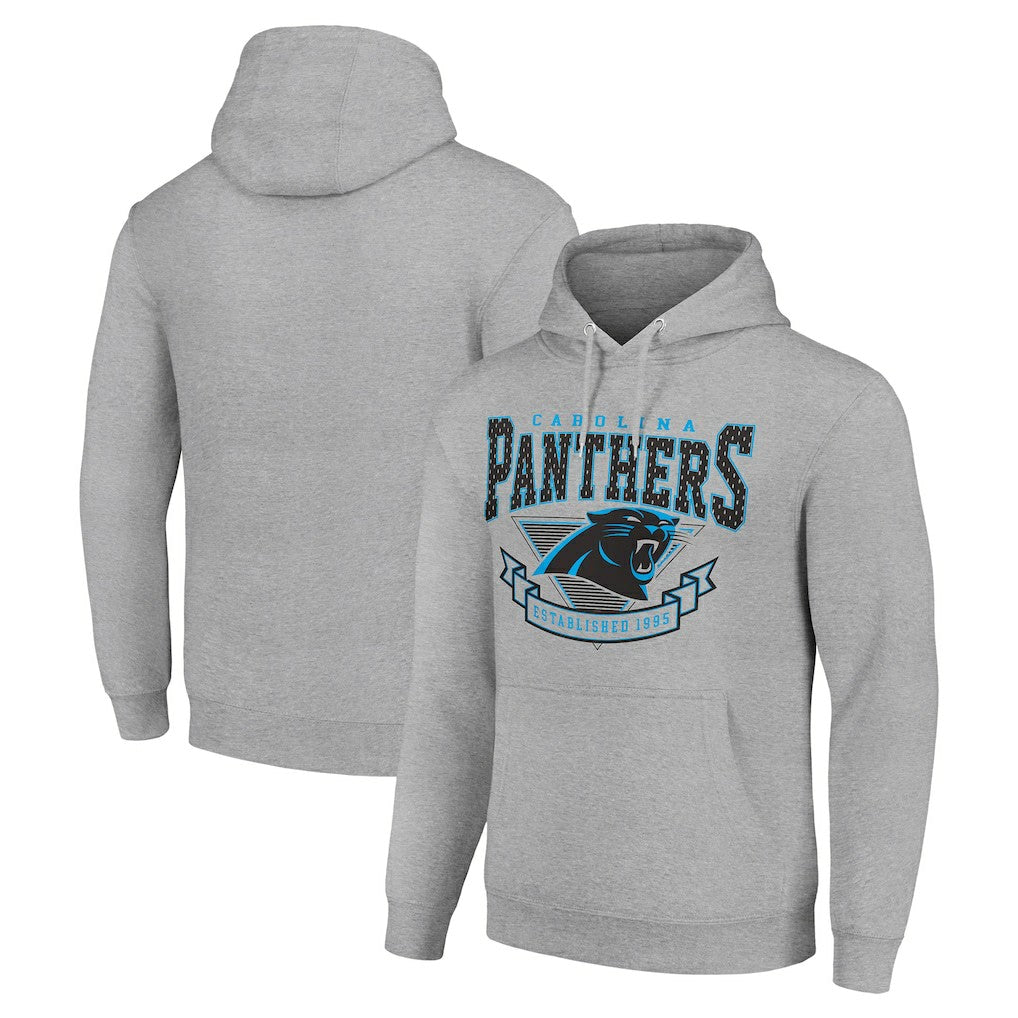 Carolina Panthers Starter ‘80s Inspired Pullover Hoodie - Heather Gray online