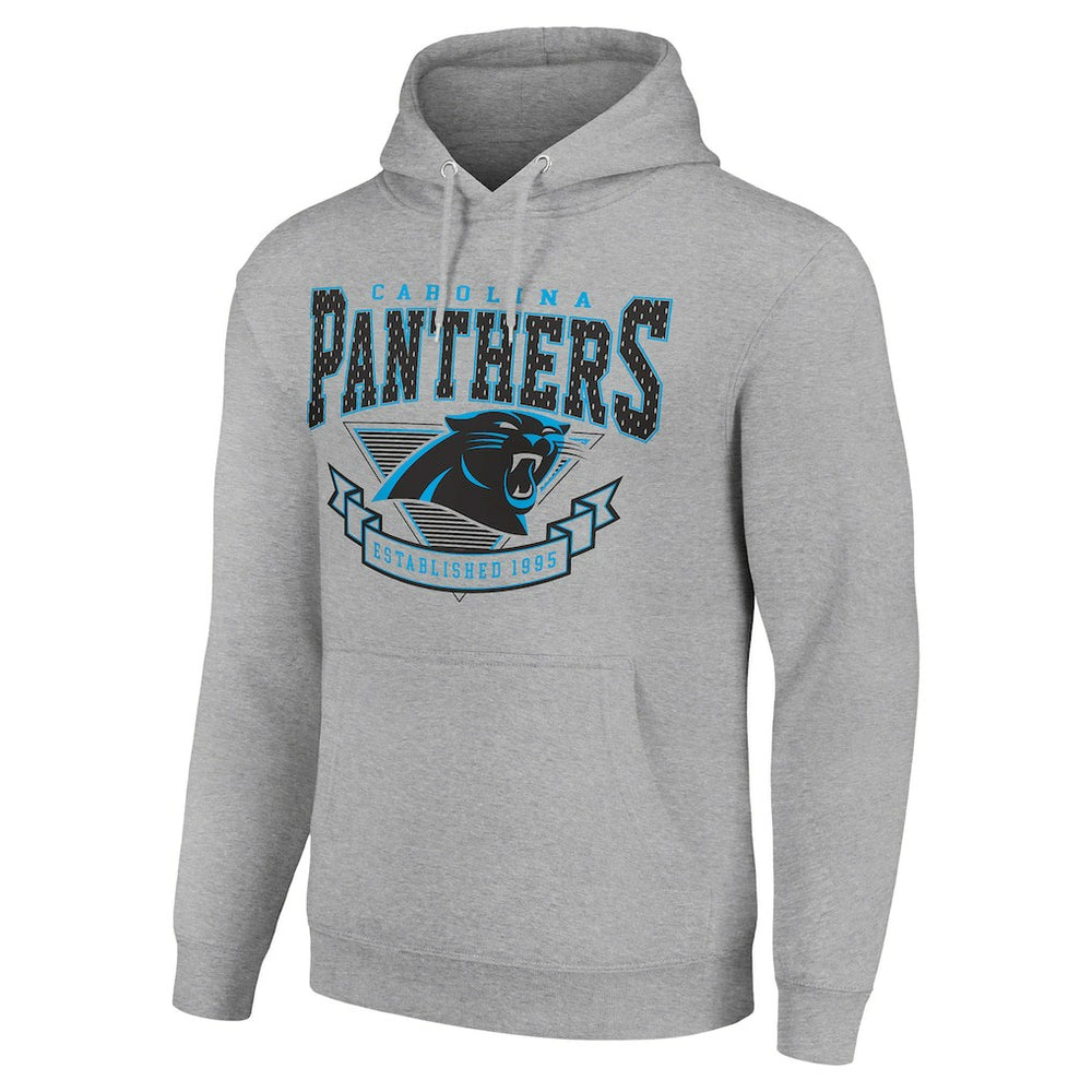 Carolina Panthers Starter ‘80s Inspired Pullover Hoodie - Heather Gray online