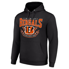 Cincinnati Bengals Starter ‘80s Inspired Pullover Hoodie - Black on sale