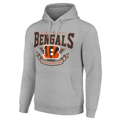 Cincinnati Bengals Starter ‘80s Inspired Pullover Hoodie - Heather Gray sale