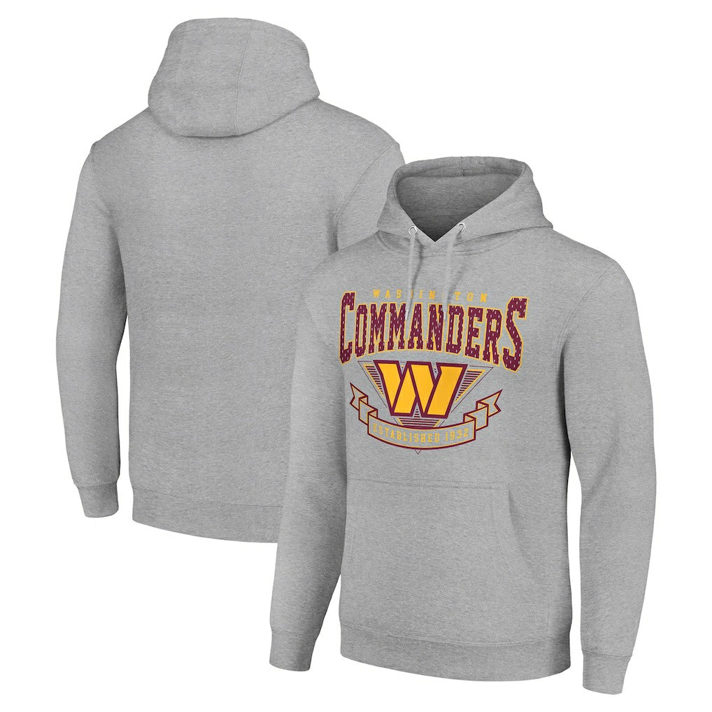 Washington Commanders Starter ‘80s Inspired Pullover Hoodie - Heather Gray cheap