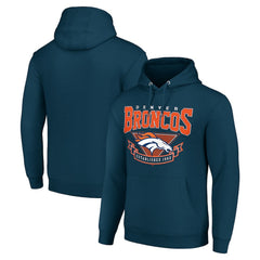 Denver Broncos Starter ‘80s Inspired Pullover Hoodie - Navy cheap