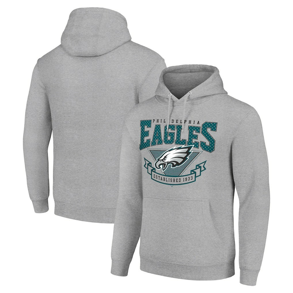 Philadelphia Eagles Starter ‘80s Inspired Pullover Hoodie - Heather Gray online