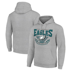 Philadelphia Eagles Starter ‘80s Inspired Pullover Hoodie - Heather Gray online