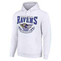 Baltimore Ravens Starter ‘80s Inspired Pullover Hoodie - White discount