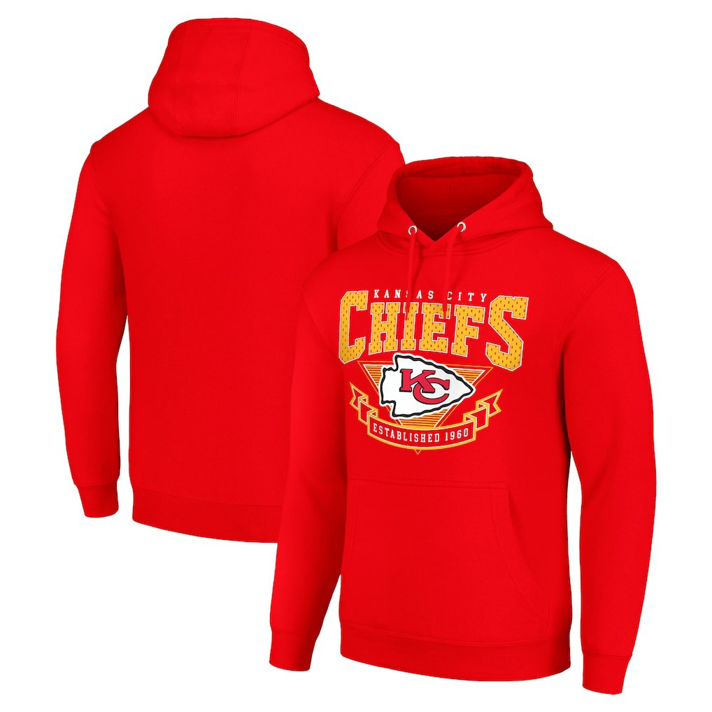 Kansas City Chiefs Starter ‘80s Inspired Pullover Hoodie - Red discount