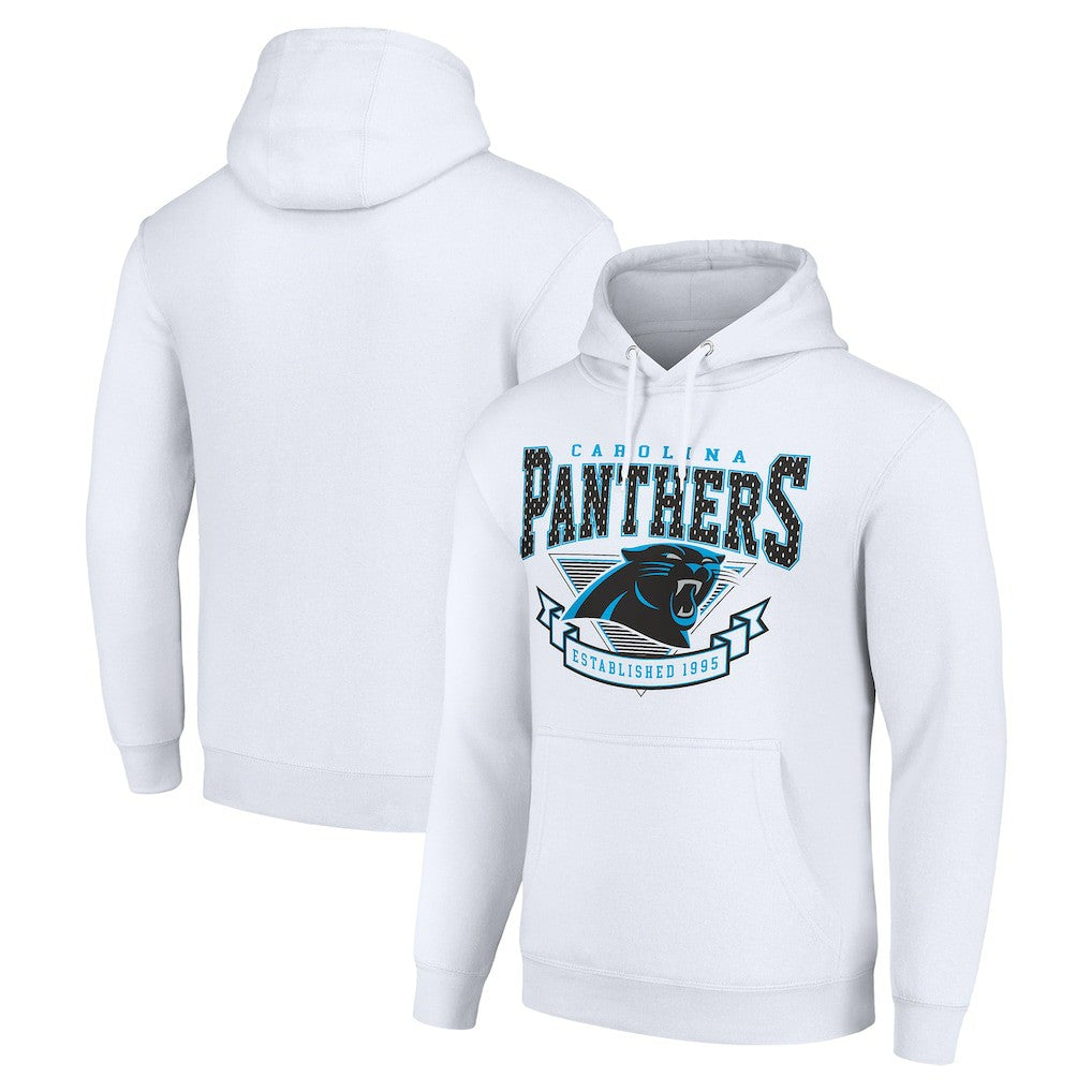 Carolina Panthers Starter ‘80s Inspired Pullover Hoodie - White outlet