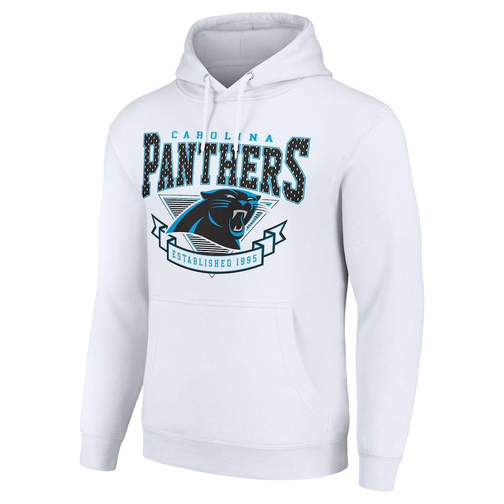 Carolina Panthers Starter ‘80s Inspired Pullover Hoodie - White outlet